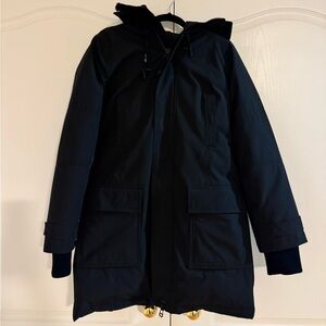 TNA Women’s Dark Blue Hooded Puffer Jacket